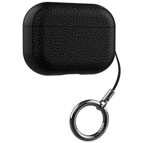 Custodia Protettiva In Tpu Compatibile Con Airpods 1/2 - Texture In Pelle, Antiurto Black - Foto 1