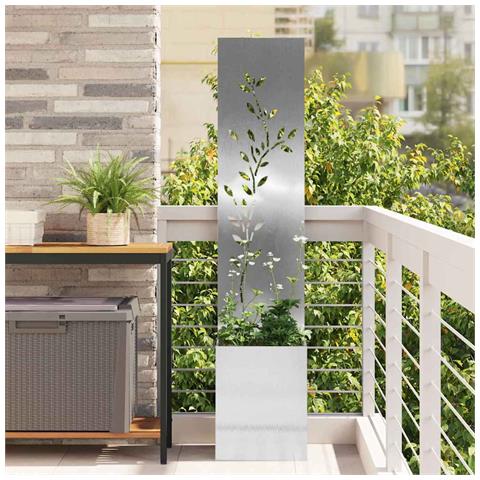 Schermo per privacy in giardino Floreale Argento 32 x 140 cm - Foto 2