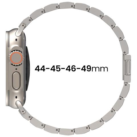 Cinturino In Titanio Per Apple Watch Ultra 1-3, Elegante E Resistente, Grigio - Foto 5