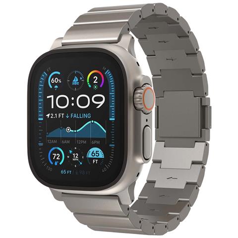 Cinturino In Titanio Per Apple Watch Ultra 1-3, Elegante E Resistente, Grigio - Foto 1
