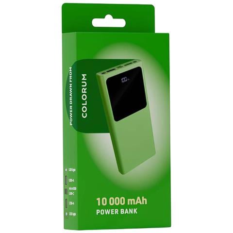 Powerbank 10.000mah Usb Qc Out E Usb-c Pd In/out Con Micro-usb In, Verde - Foto 2