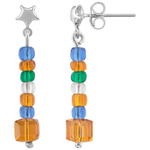 Ciondolo Stella Multicolore In Argento 925 - Foto 1