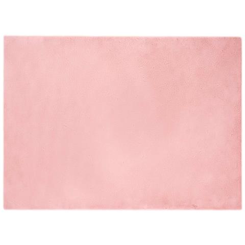 Tappeto in Pelliccia Sintetica di Coniglio Olite Rosa - Foto 1