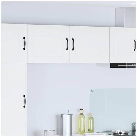 Pensile cucina 2 pcs Bianco 50 x 31 x 40 cm Legno multistrato - Foto 2