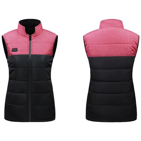 Gilet Riscaldato Intelligente Rosso E Nero Con Batteria Da 10000mah - Riscaldamento A Fibra Di Carbonio A 11 Zone Xxl - Foto 4