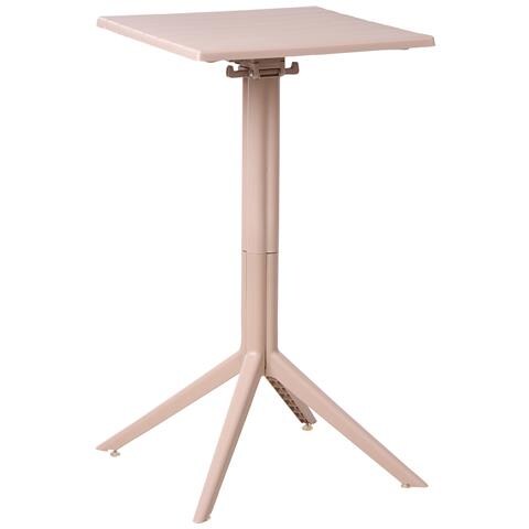 Tavolo Da Bar Da Giardino Lemnos 60 Cm 60 Cm Beige - Foto 2