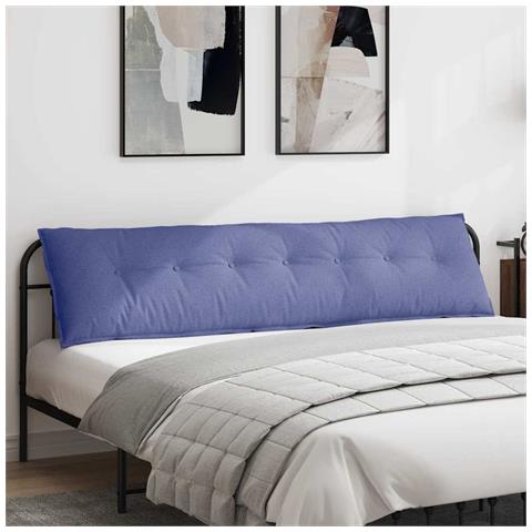 Cuscino per Schiena Blu jeans 200 x 19 x 50 cm Tessuto - Foto 2