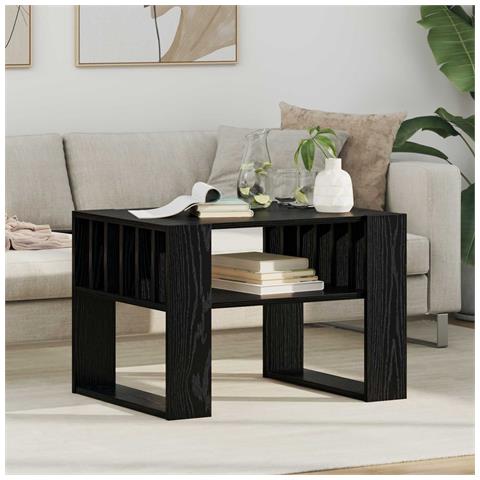 Tavolino da salotto Rovere Nero 66 x 49,5 x 45 cm - Foto 2