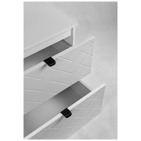 | Mobile sottolavabo 120 cm - Blanc Mat - Mobili bagno - Mobili bagno - Mobile sottolavabo - Piano di lavoro marrone - Foto 8