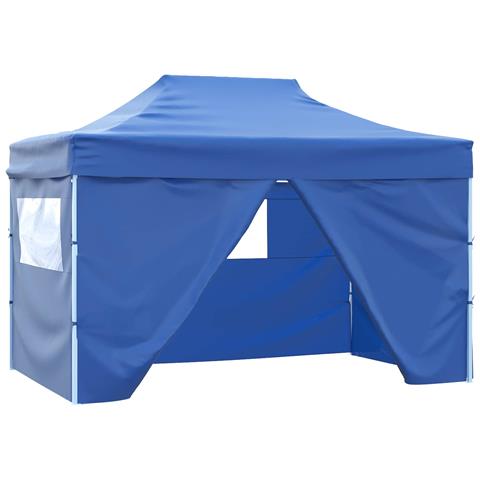 Tenda Party Blu 280 x 410 x 315 cm Tessuto Oxford - Foto 1