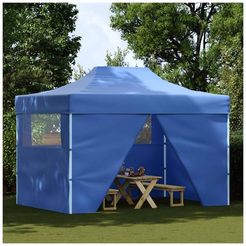 Tenda Party Blu 280 x 410 x 315 cm Tessuto Oxford - Foto 2