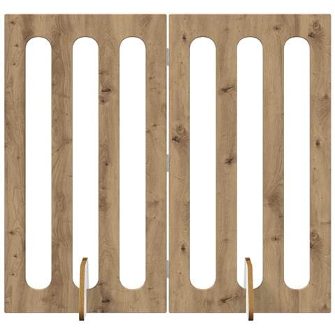Recinto pieghevole per animali 2 pcs Rovere Artigianale - Foto 1