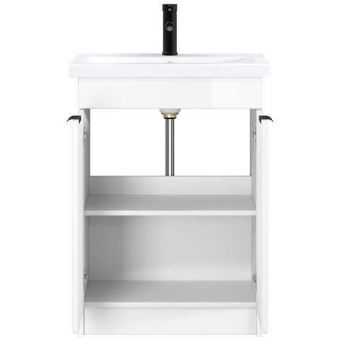 Set di mobili per il bagno Bianco Lucido 78,5 x 37,5 x 81 cm - Foto 2