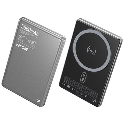 Power Bank - Grigio, 5000 mAh, 15W - Foto 1