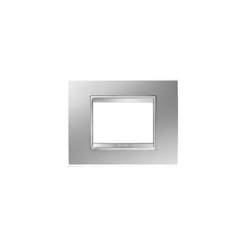 ELECTRALINE Placca 3 Posti Lux Titanio ELECTRALINE Placca 3 Posti Lux Titanio