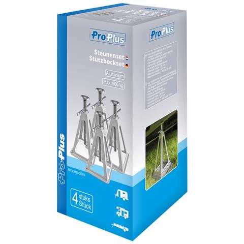 360803 Set 4 Supporti Stabilizzatori Per Rimorchi In Alluminio - Foto 6