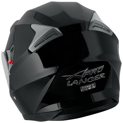 Casco Modulare Apribile Moto Touring Sport Visiera Parasole Nero S - Foto 2