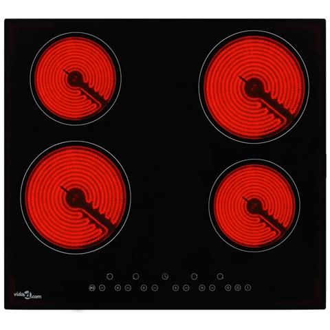 Piano Cottura 50784 Elettrico 4 Zone Cottura da 59 cm Colore Nero - Foto 2