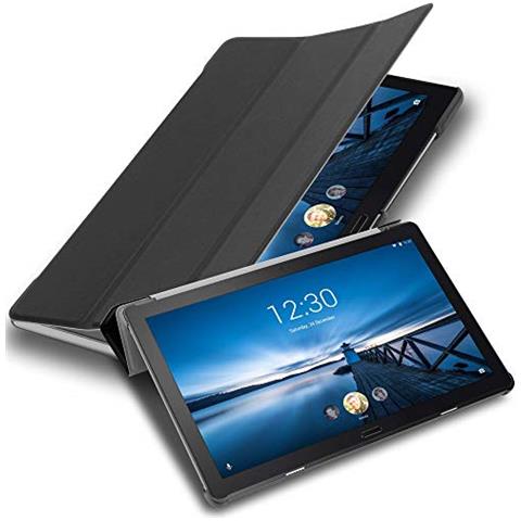 Custodia Per Tablet Compatibile Con Lenovo Tab P10 (10.1"" Zoll) In Nero Satin - Coperchio Protettiva Ultra Sottile Con Funzione Auto Wake Up E Stand - Foto 1