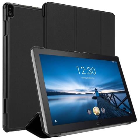 Custodia Per Tablet Compatibile Con Lenovo Tab P10 (10.1"" Zoll) In Nero Satin - Coperchio Protettiva Ultra Sottile Con Funzione Auto Wake Up E Stand - Foto 11