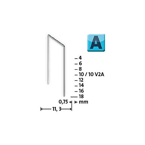 Punti Metallici A 53 Come 12 Mm Di Lunghezza Per Il Fissaggio Di Tessuti, Tessuti, Etichette Metalliche, 1000 Pezzi, 042-0358 - Foto 2