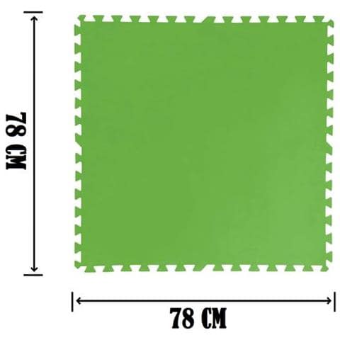 Tappeto Piscina Fuori Terra Fondo Morbido 78x78 Cm 9 Pezzi - 5,5 Mq - Foto 3
