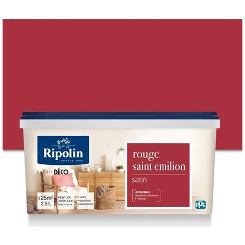 Pittura Murale Tutti I Pezzi, - Rouge St Emilion Satin, 2,5l - Foto 1