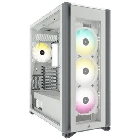 Case per PC iCUE 7000X Full-Tower ATX in Vetro Temperato Colore Bianco - Foto 1
