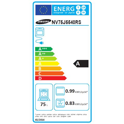 SAMSUNG - Forno Elettrico da Incasso NV75J5540RS Capacità 75 L  Multifunzione Ventilato Potenza 1200 W Colore Acciaio inox / Nero - ePRICE