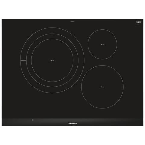SIEMENS Piano Cottura EH775LDC1E a Induzione 3 Zone Cottura da 71 cm Colore Nero SIEMENS Piano Cottura EH775LDC1E a Induzione 3 Zone Cottura da 71 cm Colore Nero