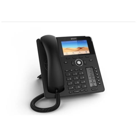 D785 Cornetta cablata 12linee TFT Nero telefono IP - Foto 1