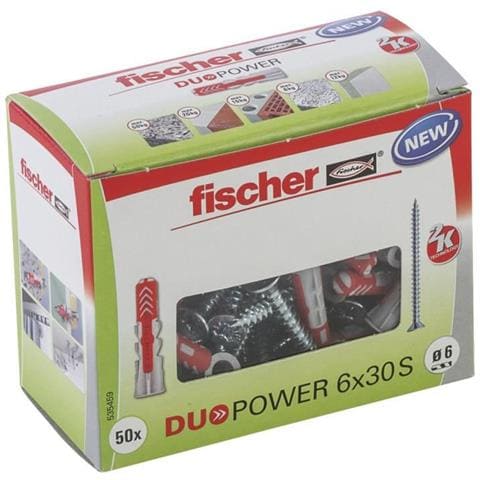 Ancorante Duopower 6x30 Mm Tutto Materiale Con Viti - Scatola Da 50 - Foto 1