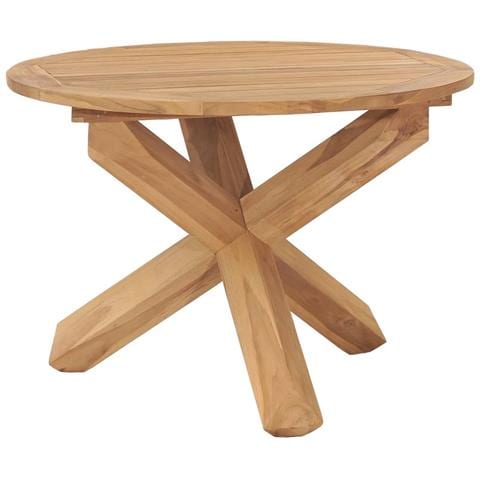 Tavolo Da Pranzo Da Giardino 110x75 Cm Legno Massello Di Teak - Foto 1