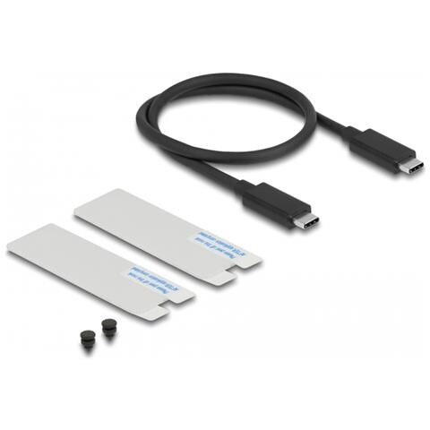 Involucro USB4 40 Gbps per 1 x M. 2 NVMe SSD - senza utensili - Foto 2