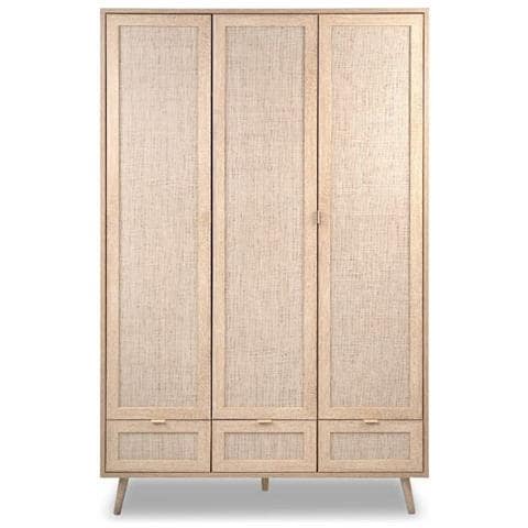 Armadio Bali 60b 3 Ante E 3 Cassetti Effetto Vimini - Foto 2