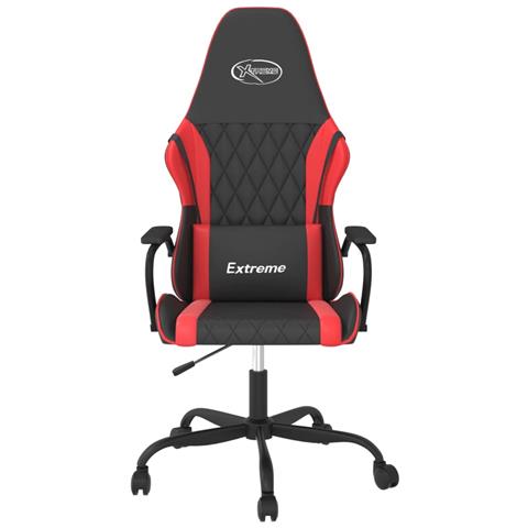 Sedia Da Gaming Massaggiante Rosso E Nero In Similpelle - Foto 2