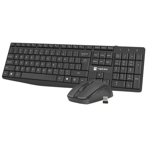 Tastiera e Mouse Wireless 5901969437300  (Layout US International) Colore Nero - Foto 2