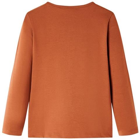 Maglietta Da Bambina A Maniche Lunghe Cognac 104 - Foto 2