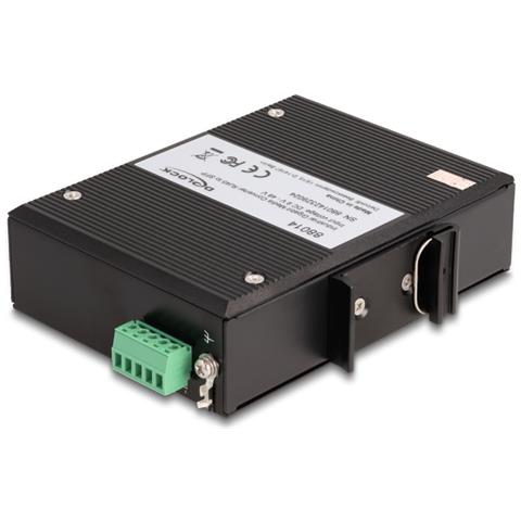 Convertitore multimediale industriale Gigabit da RJ45 a SFP per guida DIN - Foto 2