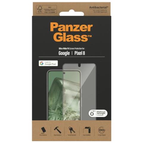 Pg Scrn Prot Google New Pixel 7 Uwf Blck Pellicola Proteggischermo Trasparente 1 Pz - Foto 2