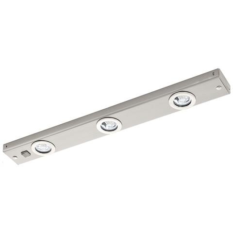 Applique Moderna Kob Led Acciaio Nichel Satinato 3 Luci Led 2,3w - Foto 1