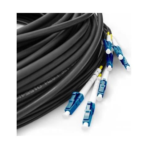 Cavo Breakout Universale In Fibra Ottica Dotato Di Terminali, Multimode Os2, 8 Fibre, Lc /upc - Lc /upc - Foto 3