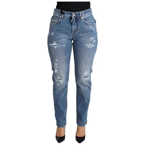 Jeans Skinny In Misto Cotone Denim Skinny Blu - It36 - Xs - Foto 1