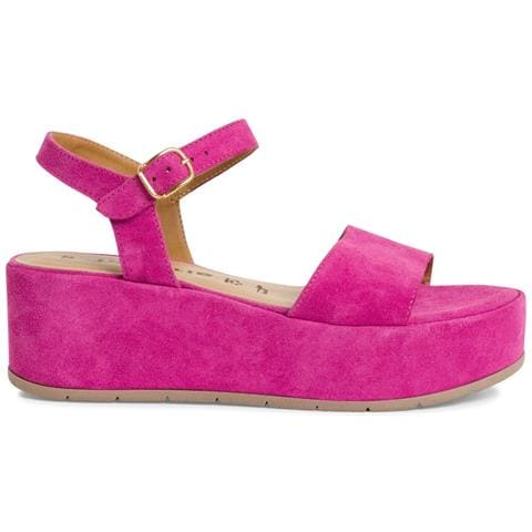 Pink Suede Casual Open Sandals Sandali Pelle Scarpe Donna Rosa Eu 37, 1-28020-42 530 - Foto 2