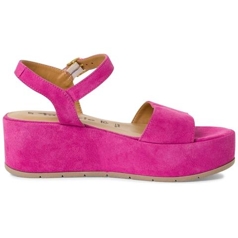 Pink Suede Casual Open Sandals Sandali Pelle Scarpe Donna Rosa Eu 37, 1-28020-42 530 - Foto 3