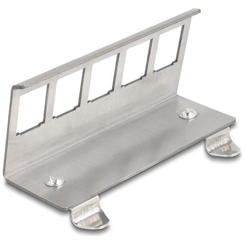 Supporto di metallo Keystone 5 porte per guida DIN - Foto 2