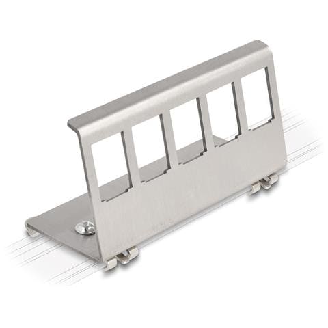 Supporto di metallo Keystone 5 porte per guida DIN - Foto 1
