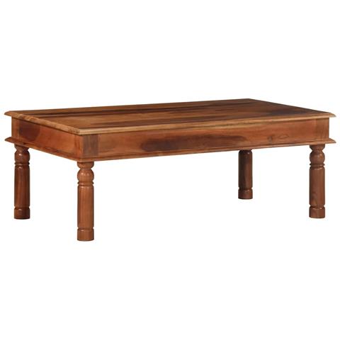 Tavolino Da Salotto 110x60x40 Cm In Legno Massello Di Acacia - Foto 1