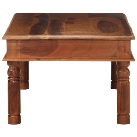 Tavolino Da Salotto 110x60x40 Cm In Legno Massello Di Acacia - Foto 3