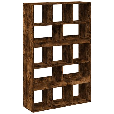 Libreria Rovere Fumo 100x33x156,5 Cm In Truciolato - Foto 2